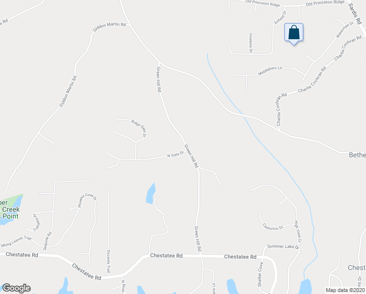 map of restaurants, bars, coffee shops, grocery stores, and more near 4404 North Gate Drive in Gainesville