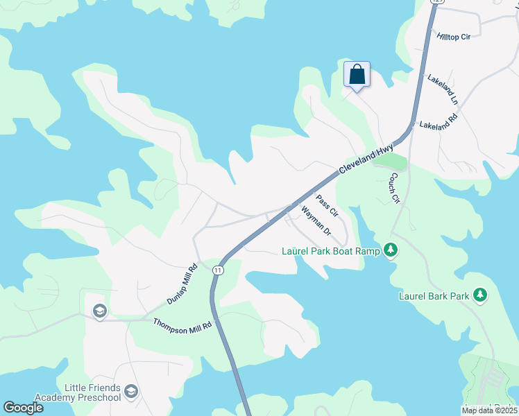 map of restaurants, bars, coffee shops, grocery stores, and more near 2626 Little River Park Road in Gainesville