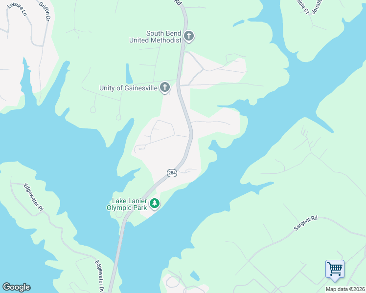 map of restaurants, bars, coffee shops, grocery stores, and more near 3235 Clarks Bridge Road in Gainesville