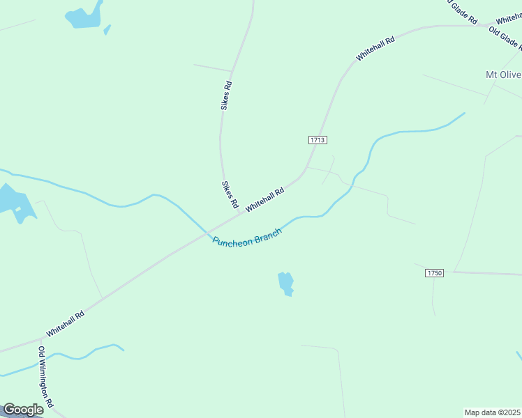 map of restaurants, bars, coffee shops, grocery stores, and more near 1700 Whitehall Road in Whiteville