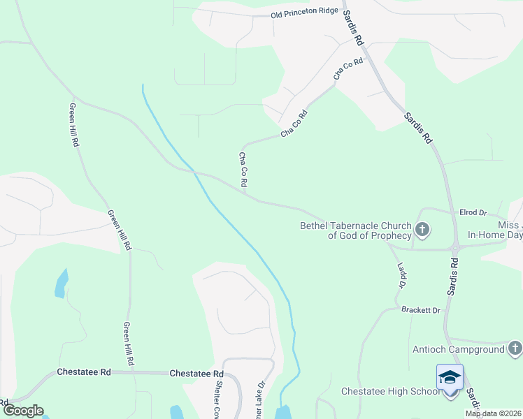 map of restaurants, bars, coffee shops, grocery stores, and more near 4091 Ledan Extension in Gainesville