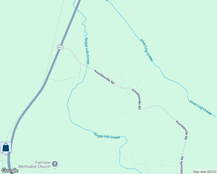 map of restaurants, bars, coffee shops, grocery stores, and more near 154 Knucklesville Road in Rydal