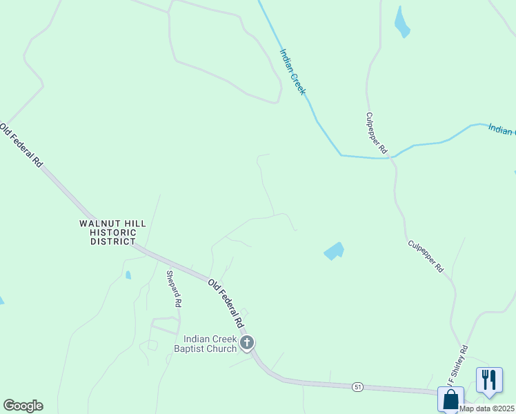 map of restaurants, bars, coffee shops, grocery stores, and more near 287 Betty Lane in Carnesville