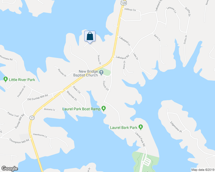 map of restaurants, bars, coffee shops, grocery stores, and more near 3235 Couch Circle in Gainesville