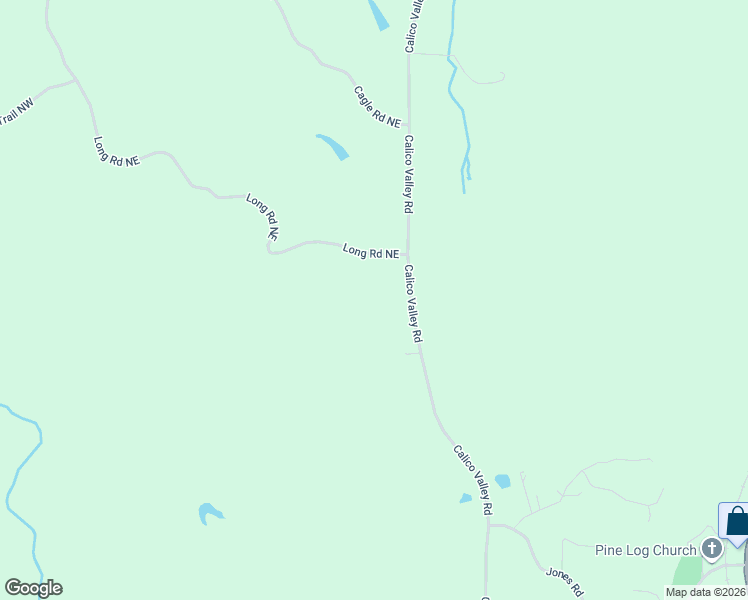 map of restaurants, bars, coffee shops, grocery stores, and more near 299 Calico Valley Road in Rydal