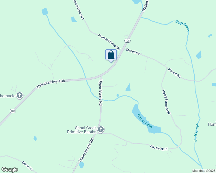 map of restaurants, bars, coffee shops, grocery stores, and more near 2196 Upper Burris Road in Canton