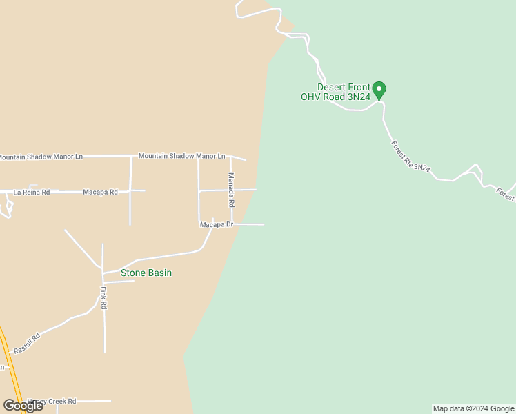 map of restaurants, bars, coffee shops, grocery stores, and more near 6886 Macapa Drive in Phelan