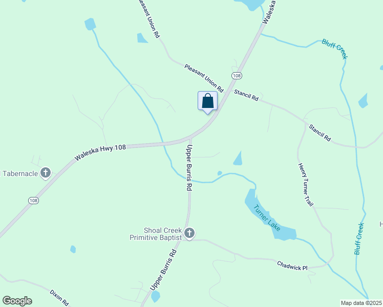map of restaurants, bars, coffee shops, grocery stores, and more near 2226 Upper Burris Road in Canton