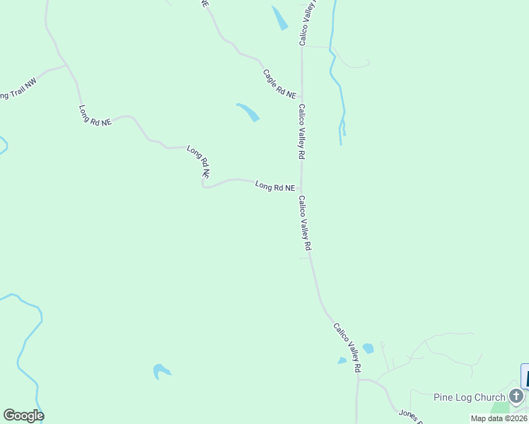 map of restaurants, bars, coffee shops, grocery stores, and more near 299 Calico Valley Road in Rydal