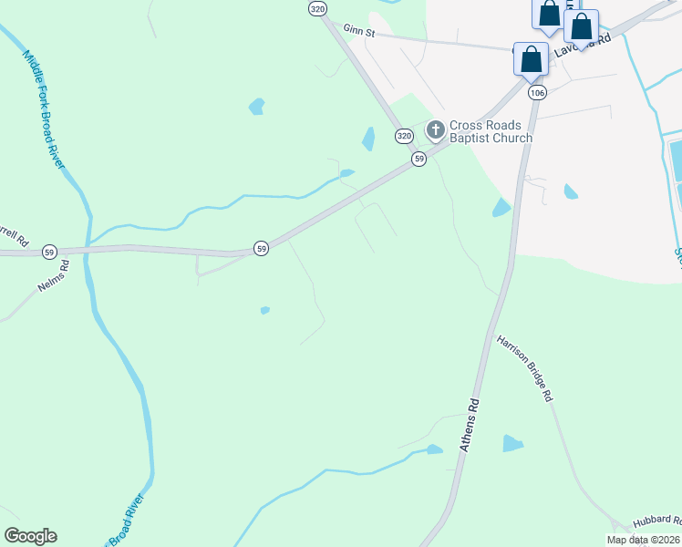 map of restaurants, bars, coffee shops, grocery stores, and more near 188 Summit Drive in Carnesville