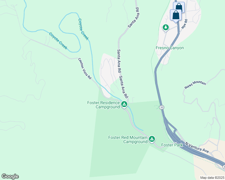 map of restaurants, bars, coffee shops, grocery stores, and more near 7884 Camp Chaffee Road in Ventura