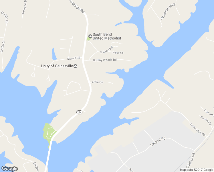 map of restaurants, bars, coffee shops, grocery stores, and more near 3334 Little Circle in Gainesville