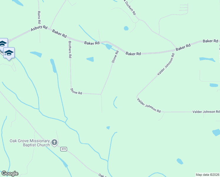 map of restaurants, bars, coffee shops, grocery stores, and more near 415 Stone Road in Albertville