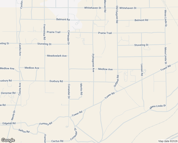 map of restaurants, bars, coffee shops, grocery stores, and more near 6086 Pythagoras Avenue in Oak Hills