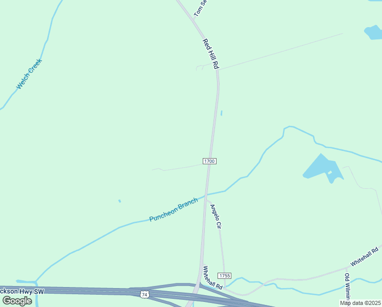 map of restaurants, bars, coffee shops, grocery stores, and more near 90 Dales Drive in Whiteville