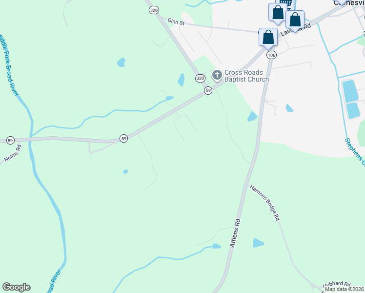 map of restaurants, bars, coffee shops, grocery stores, and more near 188 Summit Drive in Carnesville