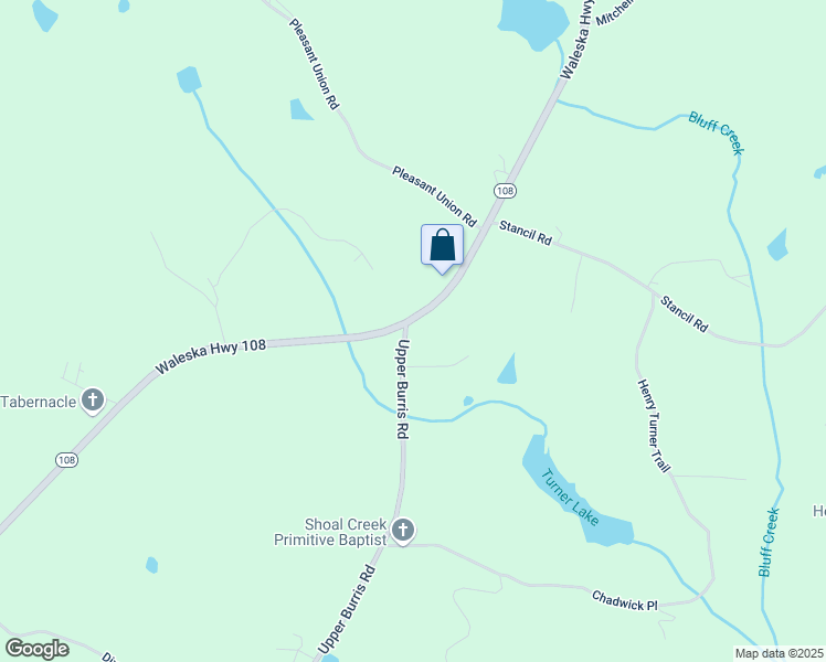 map of restaurants, bars, coffee shops, grocery stores, and more near 2226 Upper Burris Road in Canton
