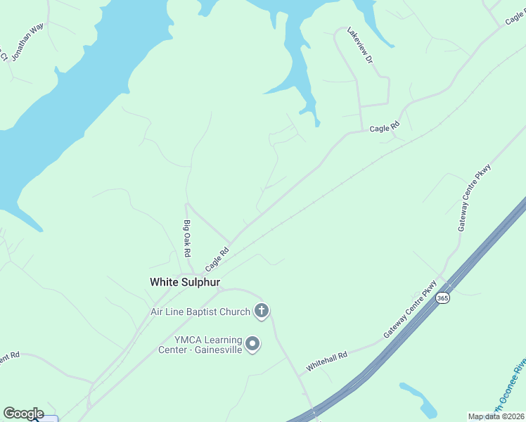 map of restaurants, bars, coffee shops, grocery stores, and more near 3411 Cagle Road in Gainesville