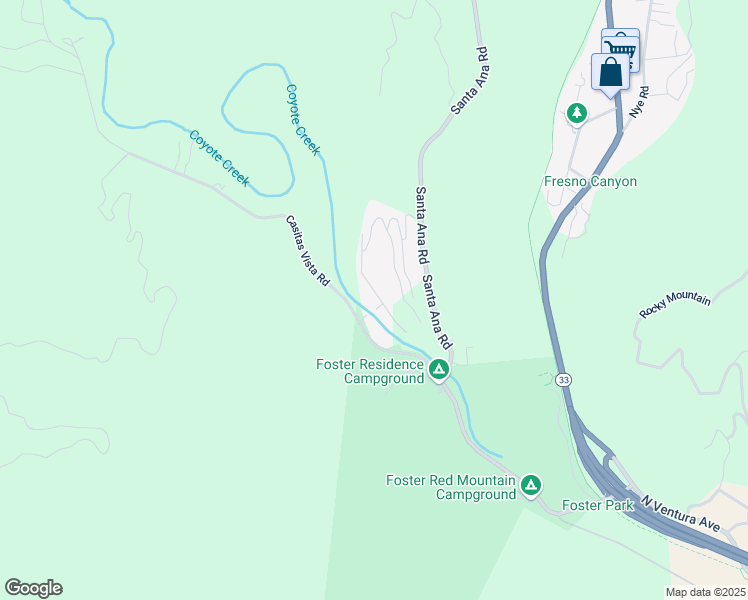 map of restaurants, bars, coffee shops, grocery stores, and more near 8053 Camp Chaffee Road in Ventura