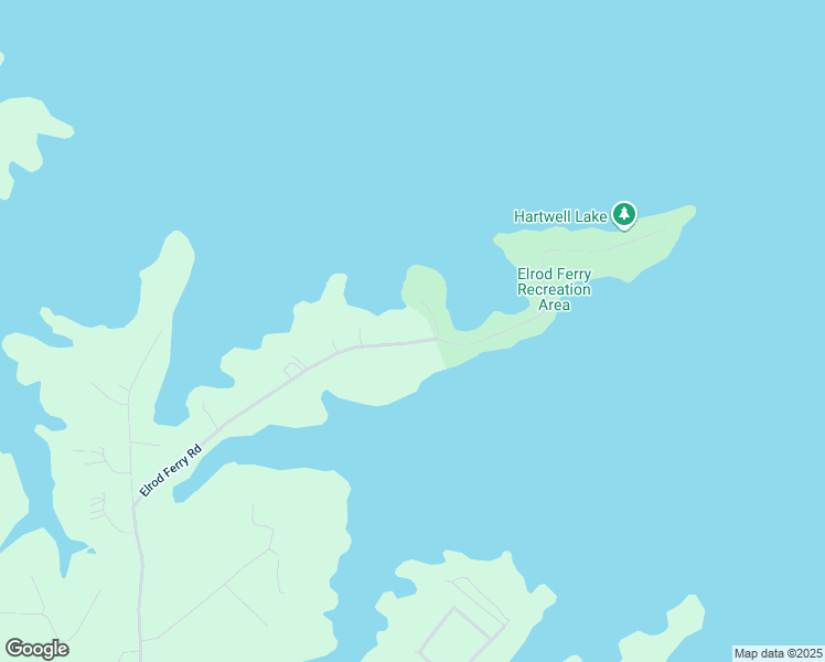 map of restaurants, bars, coffee shops, grocery stores, and more near 1301 Elrod Ferry Road in Hartwell