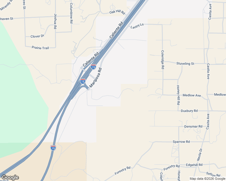 map of restaurants, bars, coffee shops, grocery stores, and more near Medlow Avenue in Hesperia