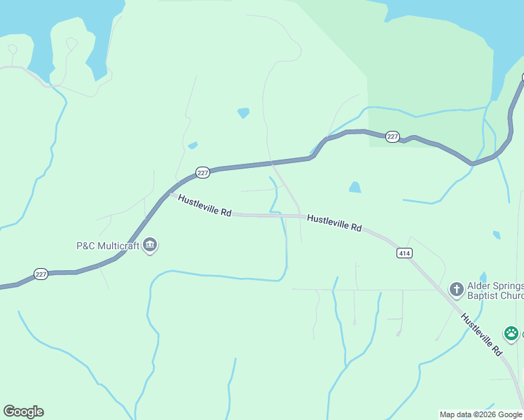 map of restaurants, bars, coffee shops, grocery stores, and more near 7636 Hustleville Road in Albertville