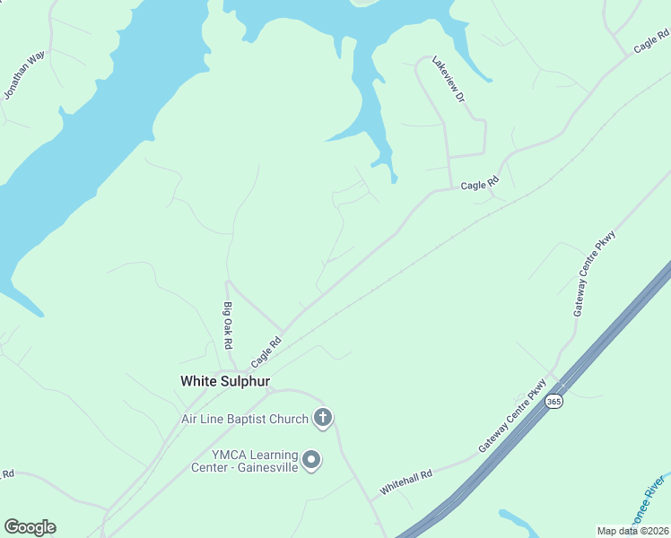 map of restaurants, bars, coffee shops, grocery stores, and more near 3411 Cagle Rd in Gainesville