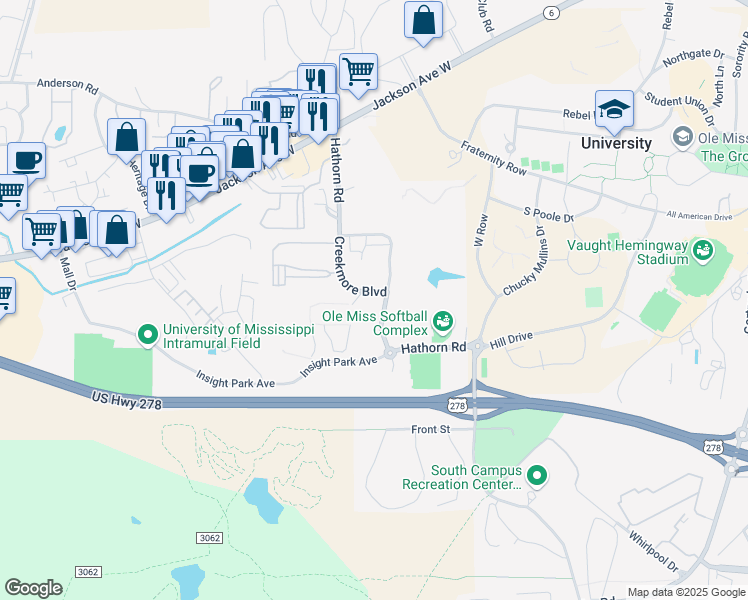 map of restaurants, bars, coffee shops, grocery stores, and more near in Oxford