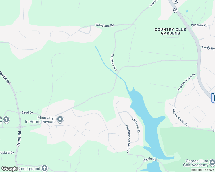 map of restaurants, bars, coffee shops, grocery stores, and more near 3776 Ledan Road in Gainesville