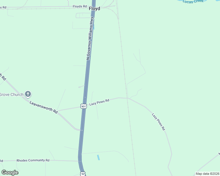 map of restaurants, bars, coffee shops, grocery stores, and more near 2129 Lazy Pines Road in Darlington