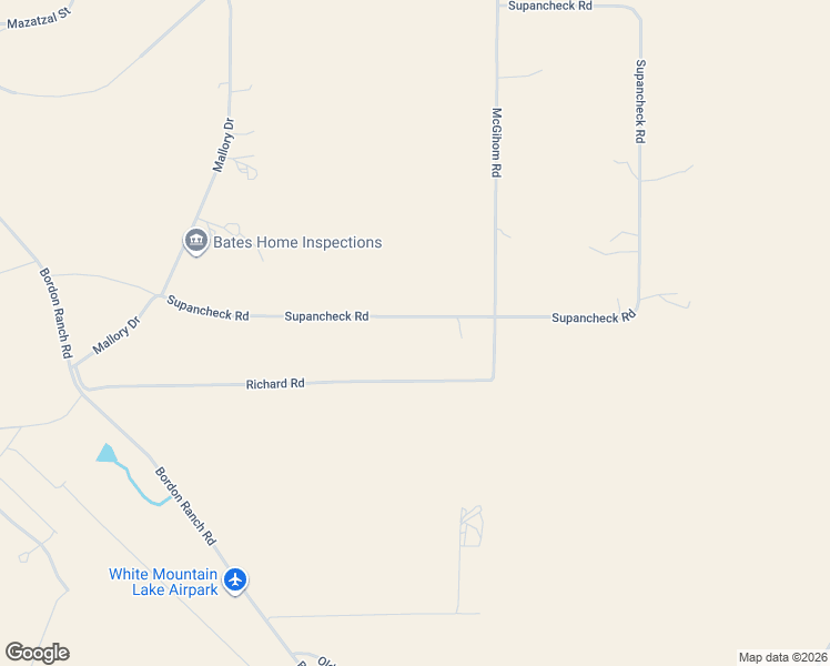 map of restaurants, bars, coffee shops, grocery stores, and more near 8763 Supancheck Road in Show Low