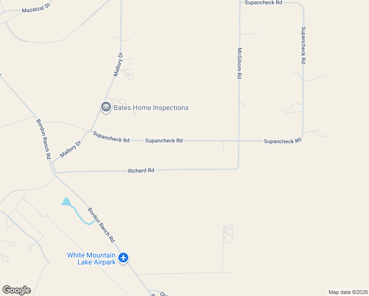 map of restaurants, bars, coffee shops, grocery stores, and more near 8745 Supancheck Road in Show Low