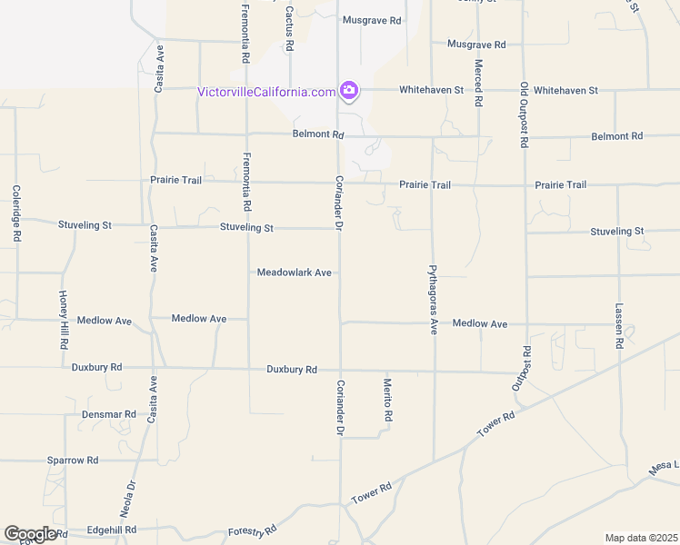 map of restaurants, bars, coffee shops, grocery stores, and more near Meadowlark Avenue in Oak Hills