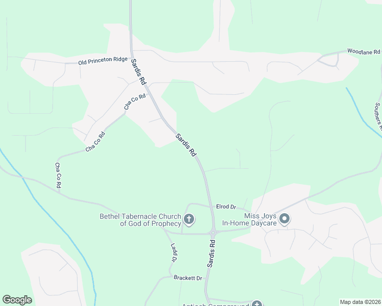 map of restaurants, bars, coffee shops, grocery stores, and more near 4178-4188 Sardis Road in Gainesville