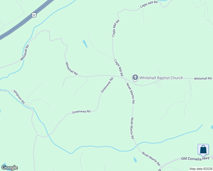 map of restaurants, bars, coffee shops, grocery stores, and more near 4327 Greenway Road in Gainesville