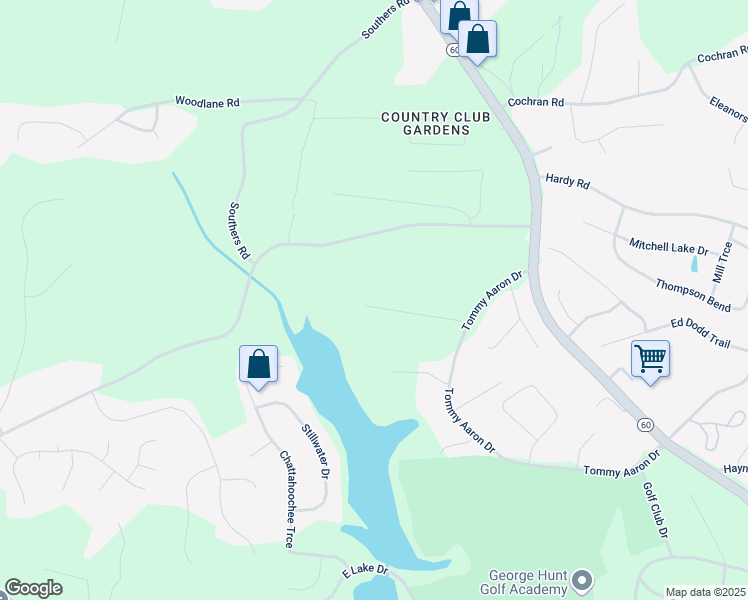 map of restaurants, bars, coffee shops, grocery stores, and more near 3560 Greystone Road in Gainesville