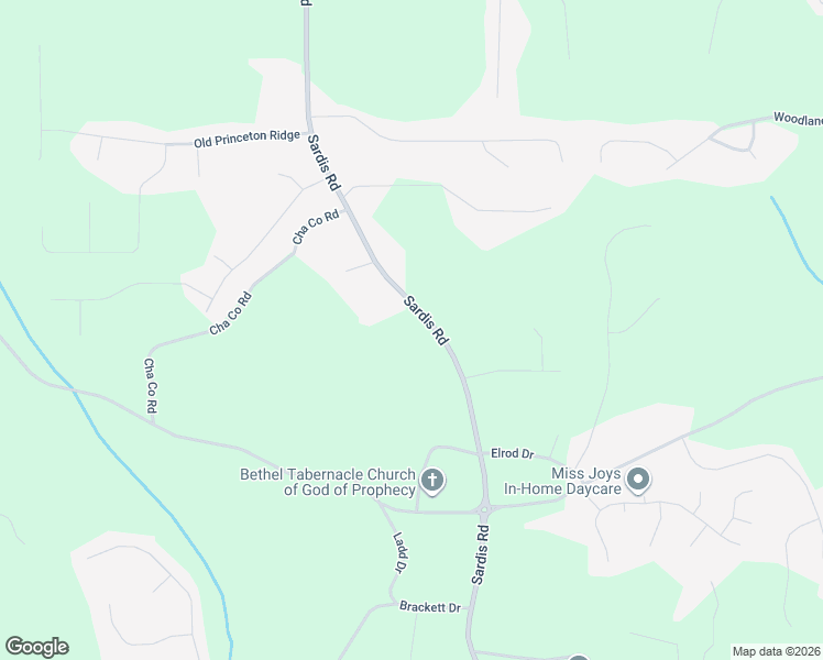 map of restaurants, bars, coffee shops, grocery stores, and more near 4187 Sardis Road in Gainesville