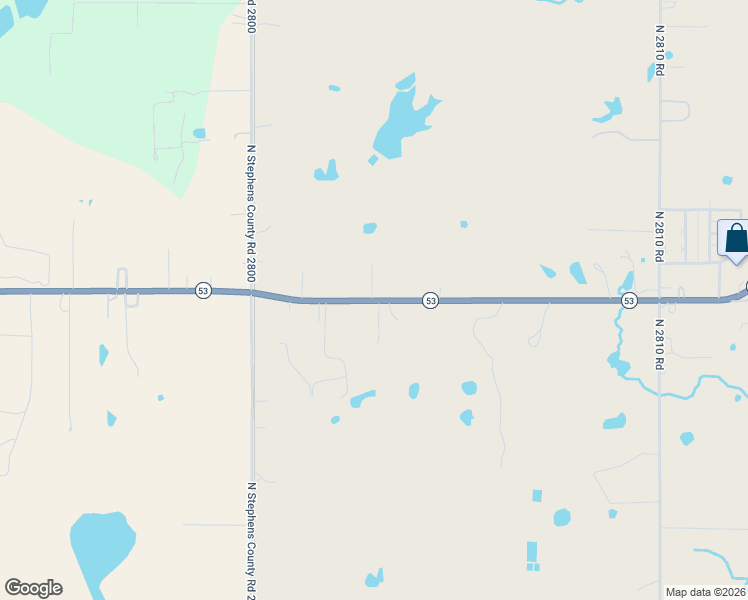 map of restaurants, bars, coffee shops, grocery stores, and more near 280268 Oklahoma 53 in Comanche