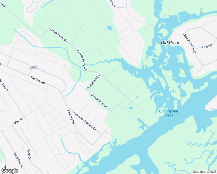 map of restaurants, bars, coffee shops, grocery stores, and more near 1456 Corcus Ferry Road in Hampstead