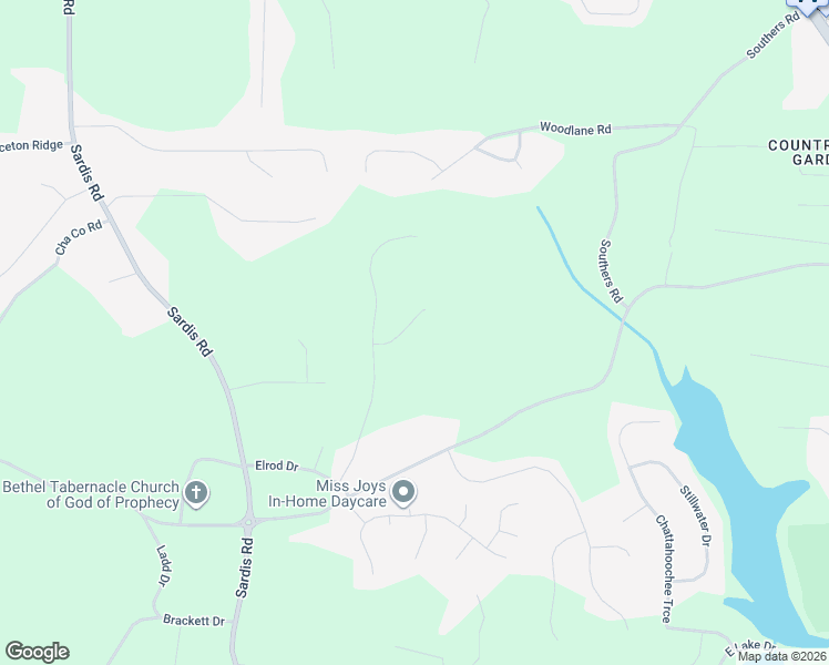 map of restaurants, bars, coffee shops, grocery stores, and more near 4036 Hidden Hollow Terrace in Gainesville