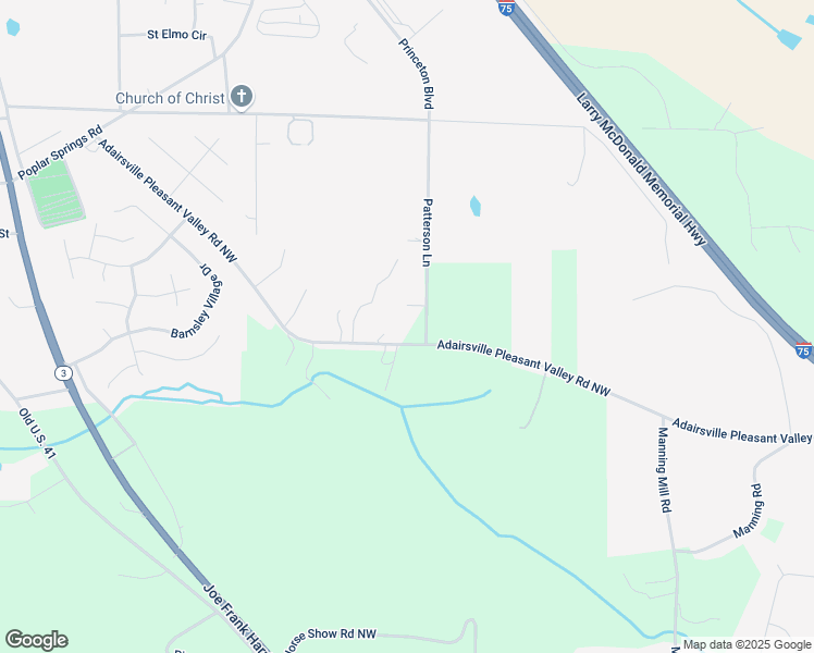 map of restaurants, bars, coffee shops, grocery stores, and more near 1054 Adairsville Pleasant Valley Road Northwest in Adairsville