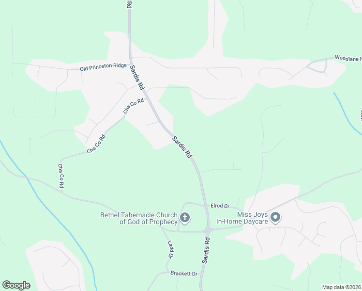 map of restaurants, bars, coffee shops, grocery stores, and more near 4178-4188 Sardis Road in Gainesville