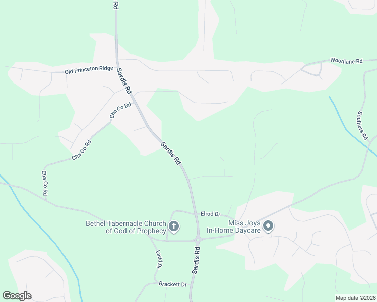 map of restaurants, bars, coffee shops, grocery stores, and more near 4178 Sardis Road in Gainesville