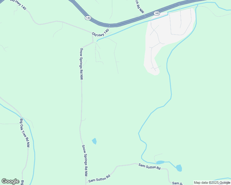 map of restaurants, bars, coffee shops, grocery stores, and more near 40 Wesley Road Northwest in Adairsville