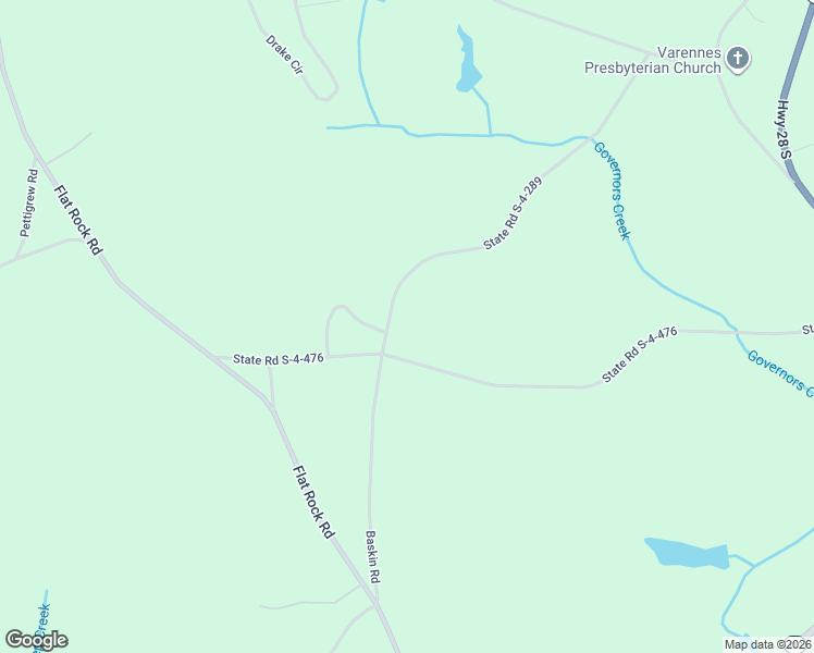 map of restaurants, bars, coffee shops, grocery stores, and more near 413 Baskin Road in Iva