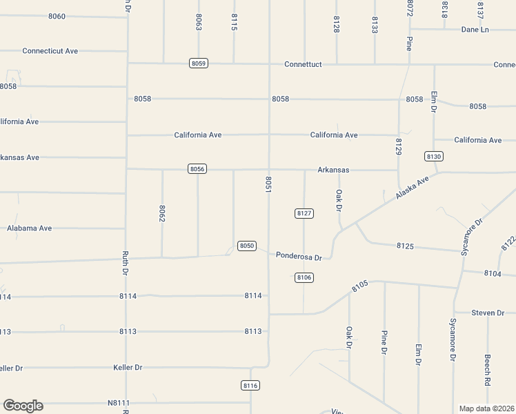 map of restaurants, bars, coffee shops, grocery stores, and more near Spruce Street in Concho