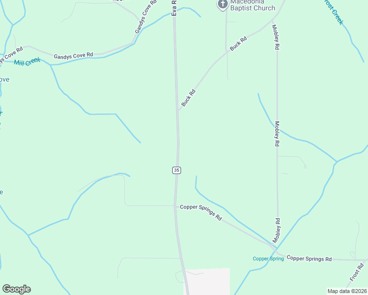 map of restaurants, bars, coffee shops, grocery stores, and more near 2986 Eva Road in Falkville