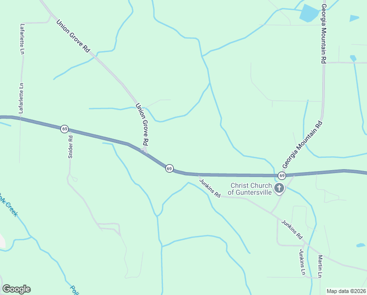 map of restaurants, bars, coffee shops, grocery stores, and more near 6560 Alabama 69 in Guntersville