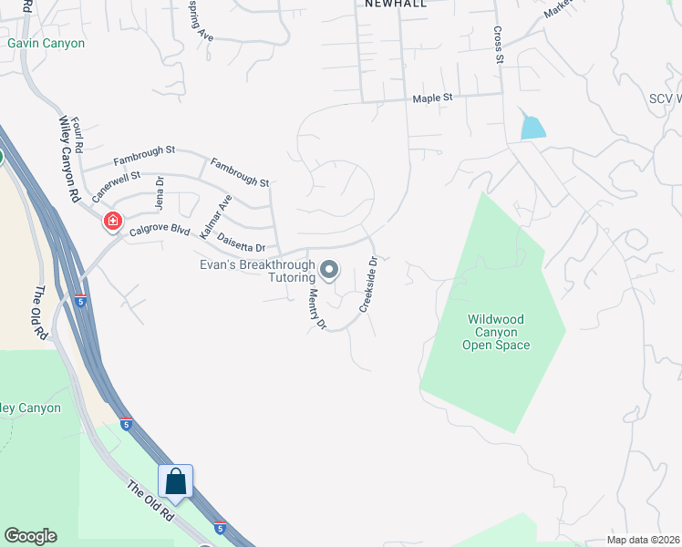 map of restaurants, bars, coffee shops, grocery stores, and more near 24238 Cary Court in Santa Clarita