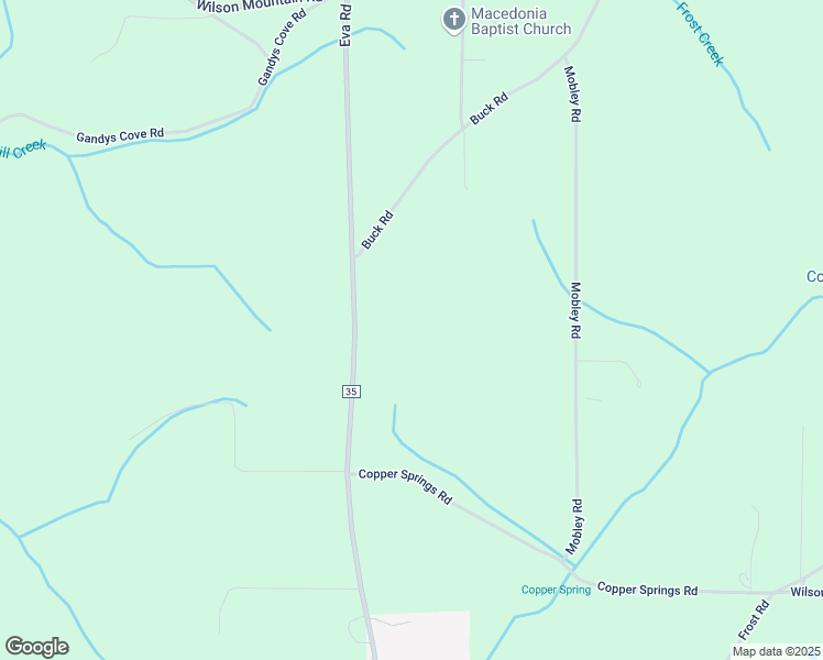 map of restaurants, bars, coffee shops, grocery stores, and more near 2819 Eva Road in Falkville